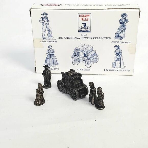 Liberty Falls Pewter Collection AH48 Stagecoach Set - Picture 1 of 2
